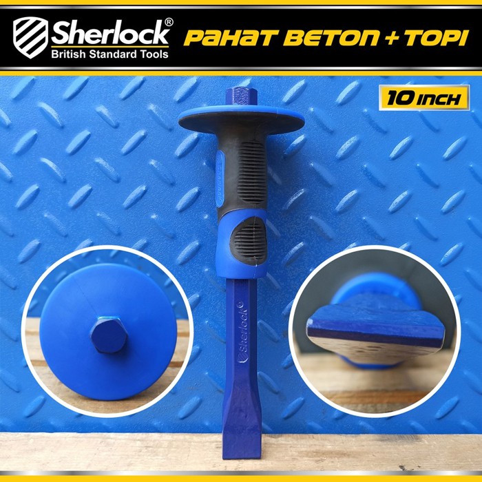 Pahat Batu Beton Topi Cold Chisel / Sherlock Betel Baja 10 inch