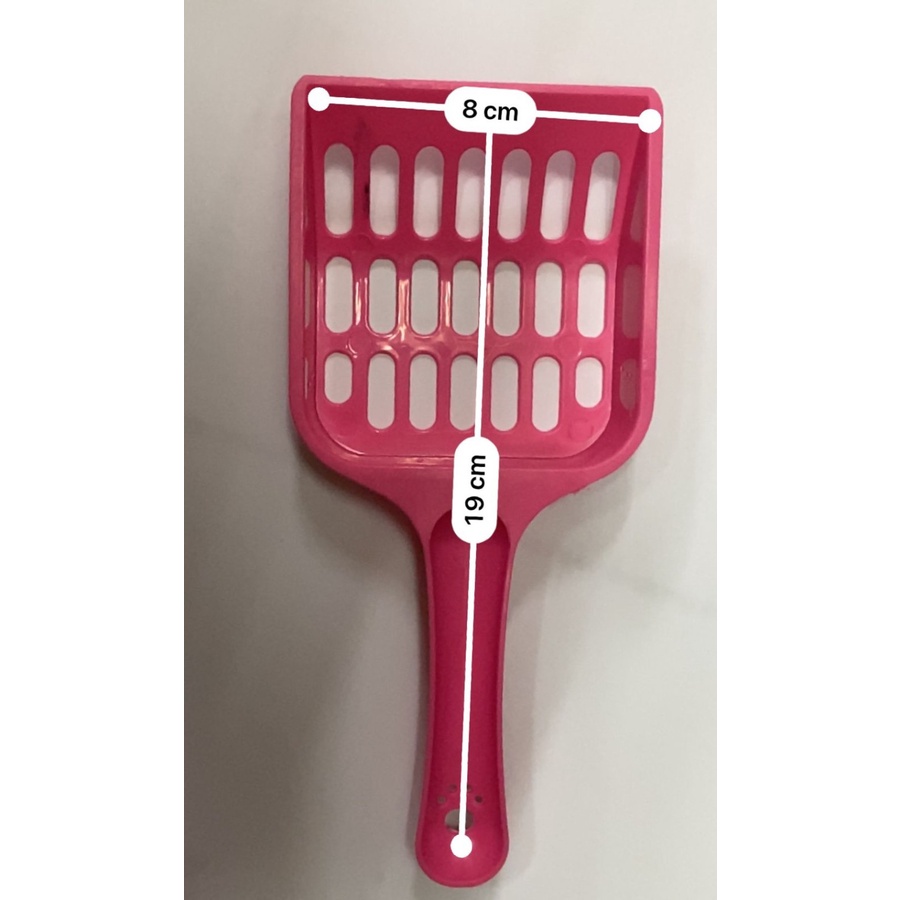 Sekop Skop Serokan Pasir Kucing Plastik Cat Litter Scoop Ukuran 8 x 19