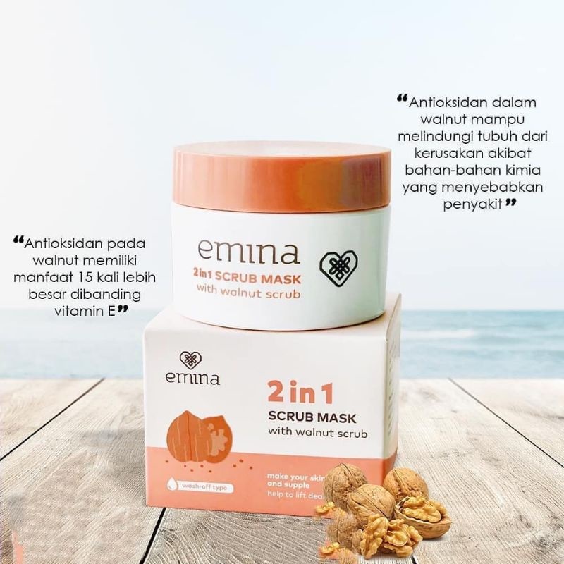 Emina 2in1 Scrub Mask 50ML