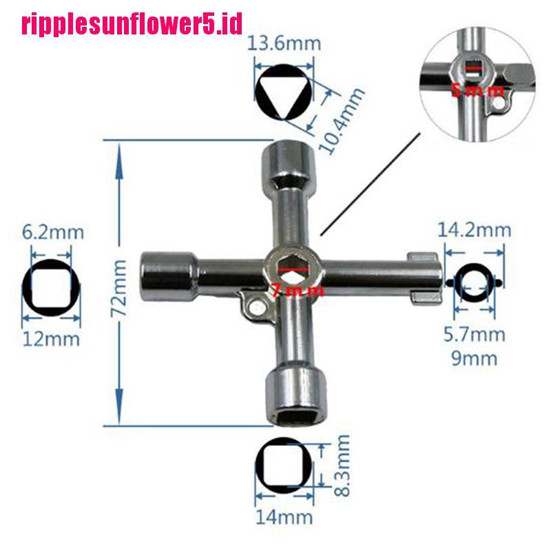 Kunci 4 Arah Untuk Kotak Meteran Gas Elektrik
