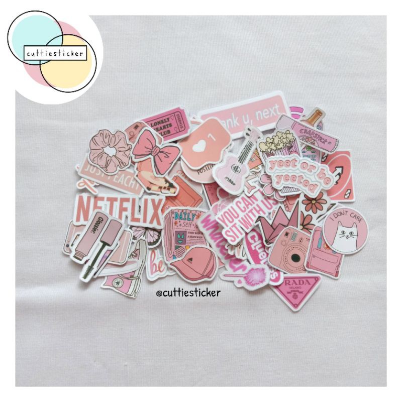 

Sticker Aesthetic Pink | Sticker Bullet Journal | Sticker Aesthetic | Sticker Lucu | Sticker Studygram | Cuttiesticker | (50+ pcs)