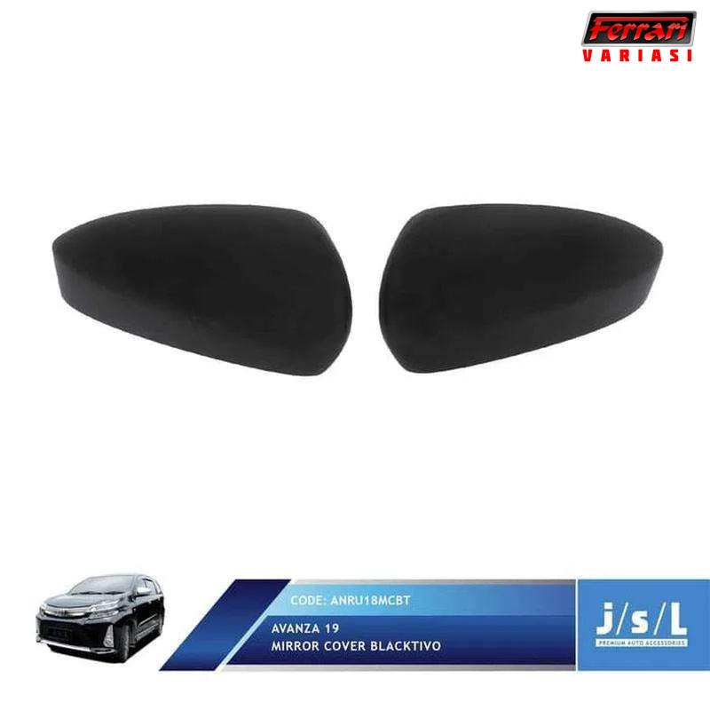cover mirror spion mobil Avanza / Xenia 2019 black ferrari variasi
