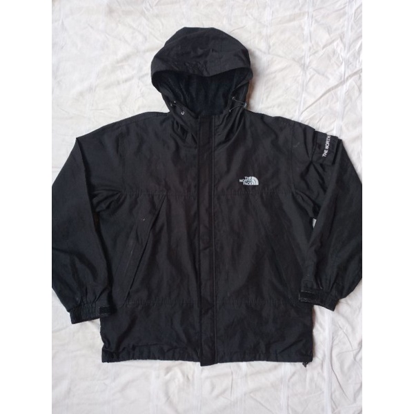 jaket the north face jaket tnf saku samping
