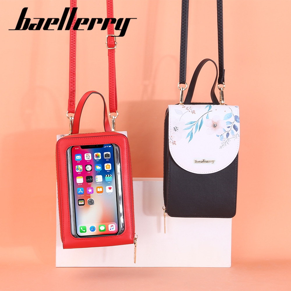 BAELLERRY N8621 Tas Selempang Wanita Tas Handphone Sling Bag PU Leather Premium WATCHKITE WKOS