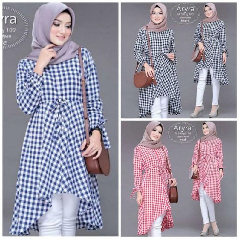 Aryra tunik atasan wanita fashion remaja