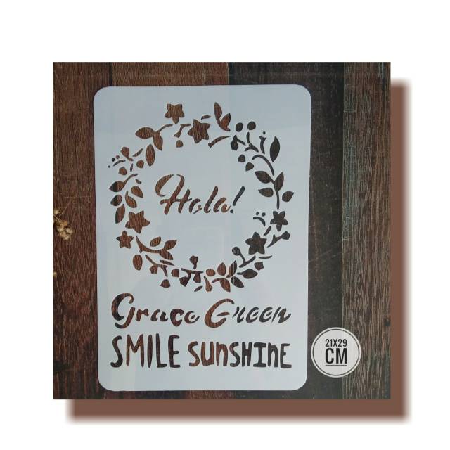 Stencil Decoupage Motif Smile sunsine