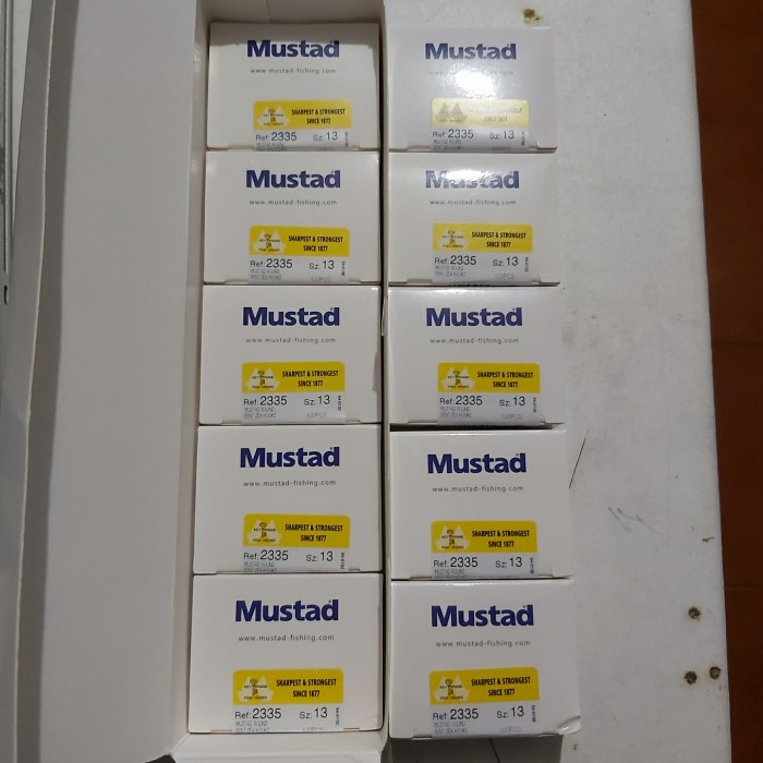 Kail pancing Mustad 2335 no 13 (isi 10 kotak)