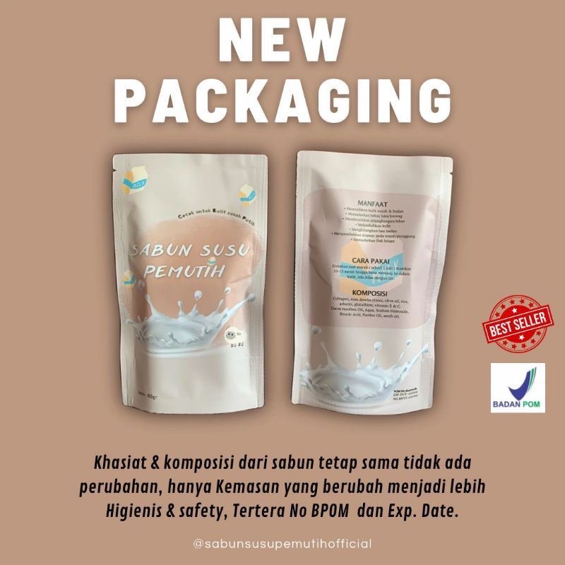 sabun susu pemutih tubuh dan wajah