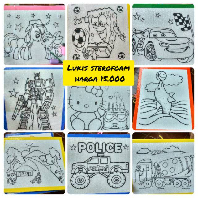 

Lukis sterofoam