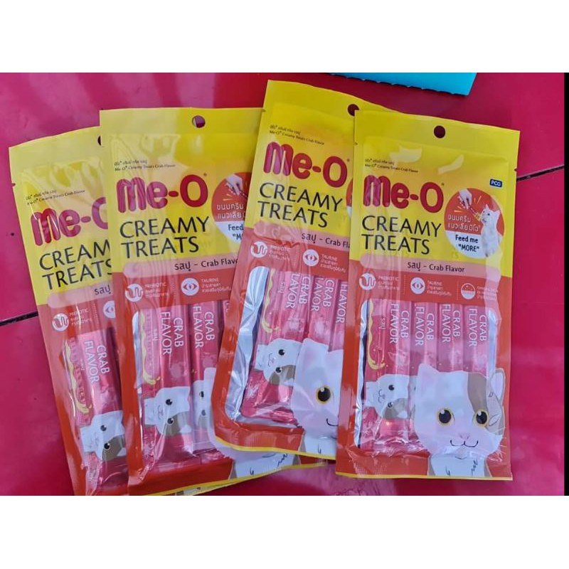 

Meo creamy treats grab falvour 60 gram / 4 saset dalam kemasan