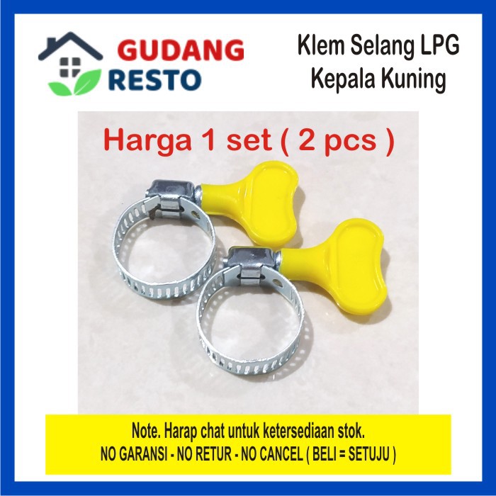 Klem KEPALA Plastik Selang LPG / Gas / Elpiji / Air / Hose Clamp