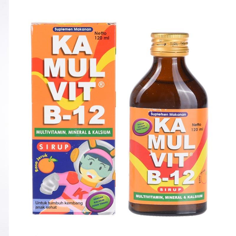 Kamulvit B-12 Multivitamin,Mineral &amp; Calcium 120ml ORIGINAL-BPOM