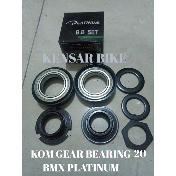 BB set / Kom gear / Mangkoan tengah BMX 20 bearing Platinum
