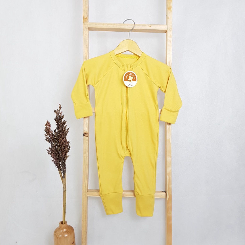 Promo !! BAJU BAYI SLEEPSUIT BAYI POLOS NIA PREMIUM-JUMPER BAYI POLOS