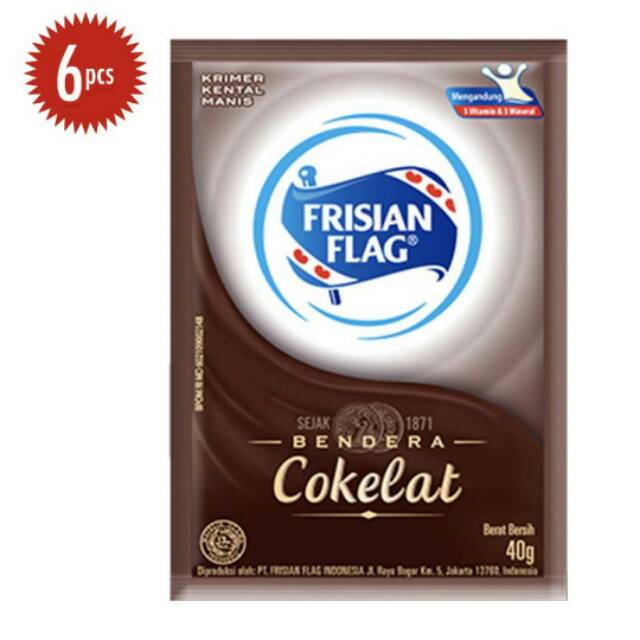 

SUSU KENTAL MANIS FRISIAN FLAG COKLAT 40g x 6 sachet