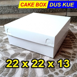 Jual Dus Kue 22x22x13 cm/ 22x22 /tinggi 13/Dus kue ulang tahun/Box kue ...