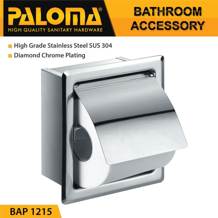 PALOMA BAP 1215 Tempat Tissue Toilet Kotak Tisu Gulung Roll WC Mandi
