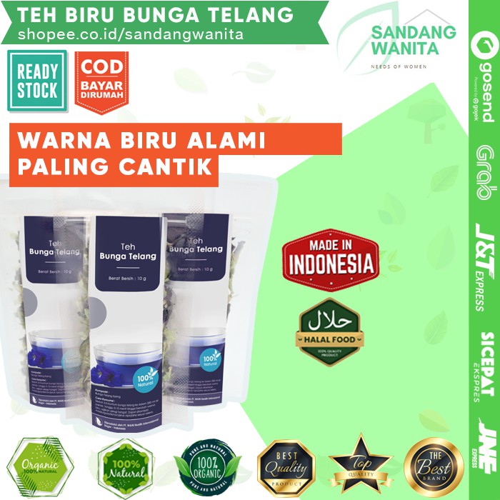 

TEH BUNGA TELANG BIRU KUALITAS PREMIUM HERBAL ORGANIK 50 GR KUALITAS JAMINAN TERBAIK