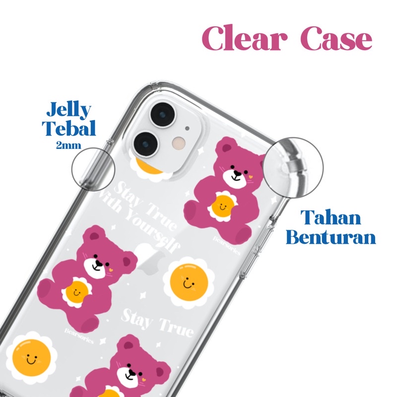 Casing HP Softcase / Clear Case ios android Stay True With Yourself