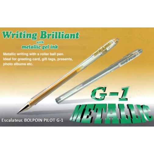 

☄️Restock ✔️ BESTSELLER , PULPEN EMAS SILVER PILOT G-1 Gold & Silver / BL-G1-7T