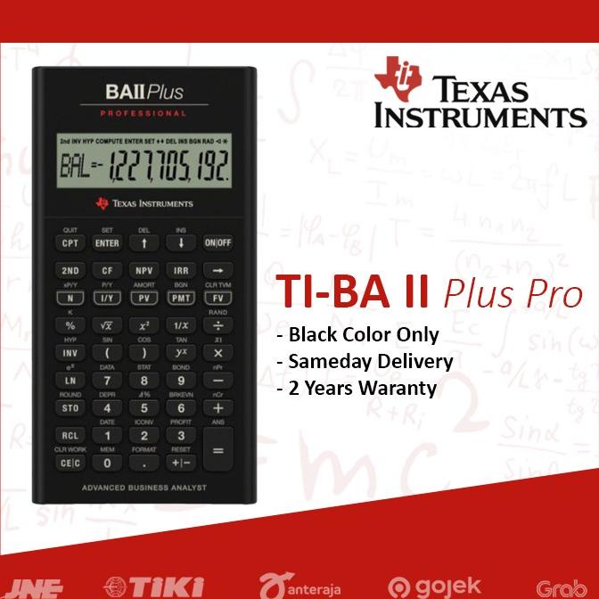 

Texas Instruments BA II Plus Professional Financial Calculator