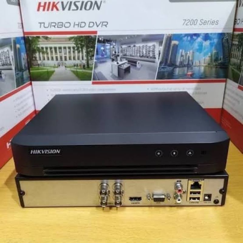 Dvr 4ch Hikvision DS - 7204 HQHI M1/E Support Cctv Hikvision 5mp DVR 4 Channel Garansi Resmi