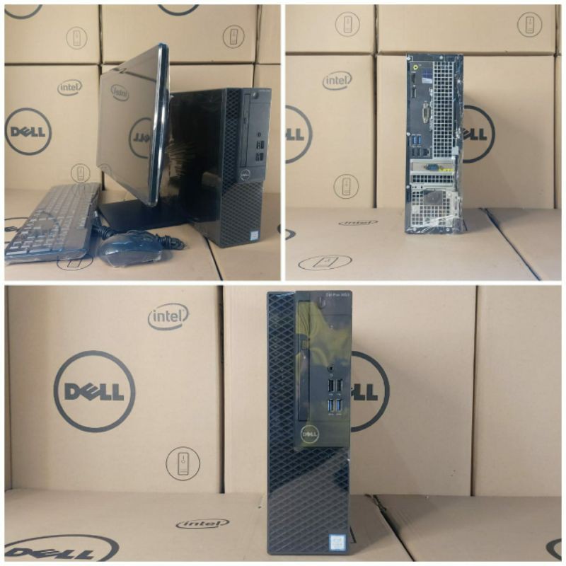 Paketan Mini Pc dell optiplex 3050 lcd 19in wide core i3 gen6 ram 8gb hdd 500gb second berkualiatas