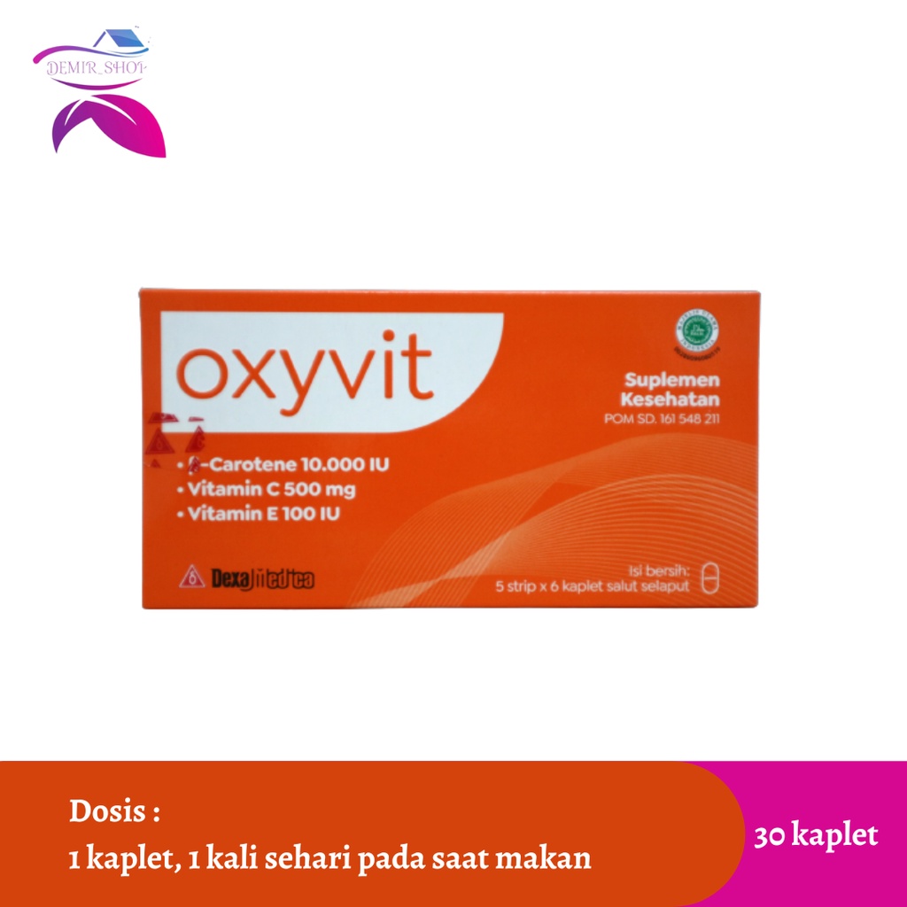 Oxyvit 30 Kaplet - Multivitamin C++ USA Grade / Untuk Daya Tahan Tubuh