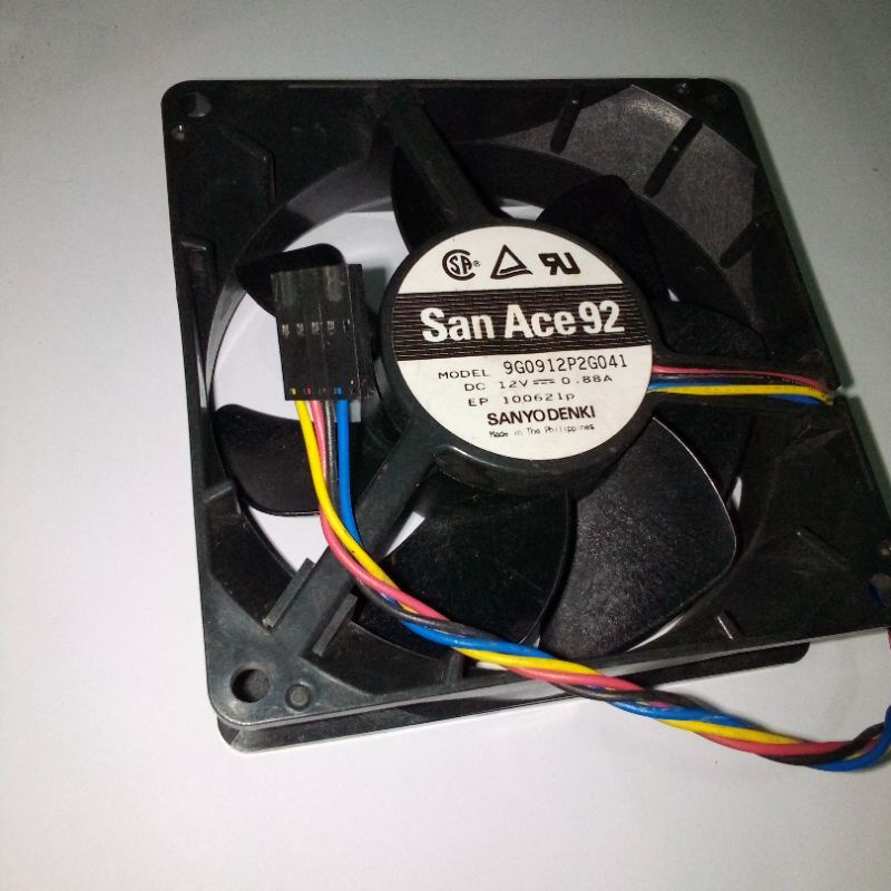 FAN CASE 9CM KIPAS SERVER ORIGINAL SANYO DENKI 9G0912P2G041 12V 0.88A GARANSI