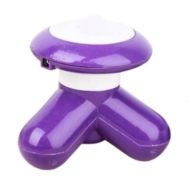 Alat Pijat MIMO Mini Portable Massager Elektrik USB Refleksi Pijit Urut Kepala Leher Bahu Punggung-UNGU