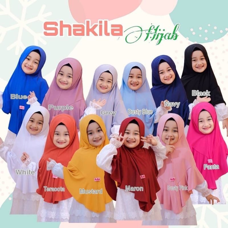 Hijab Shakila by adha mosleem / jilbab jersey premium