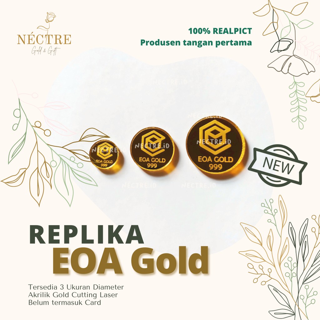 [𝐍𝐄𝐂𝐓𝐑𝐄] REPLIKA EOA Gold - DUMMY Emas Logam Mulia