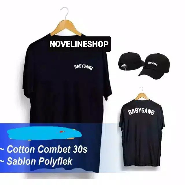  Kaos  TSHIRT BABYGANG  KAOS  DISTRO FREE TOPI Shopee Indonesia