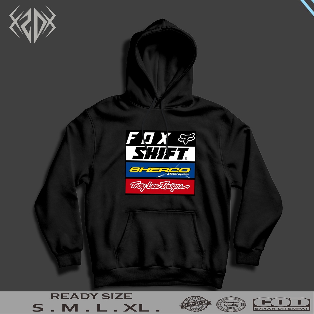 JAKET HODDIE FOX SHIFT SHERCO TLD RACING PRODUCT SERIES | HOODIE PRIA KEREN