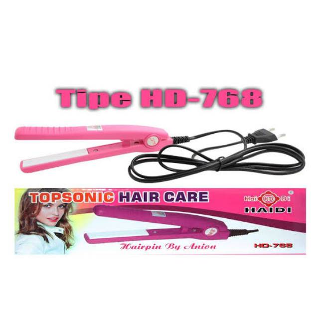 Catok Mini Haidi Topsonic Hair Care HD-768 - Perawatan Rambut - Kecantikan Rambut - Kesehatan Rambut