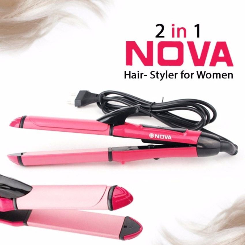 CS1-Catok Nova /INOVA 2in1 Catokan Rambut 2 in 1 Hair Lurus alat Keriting Professional Curly Curler Profesional | catok murah