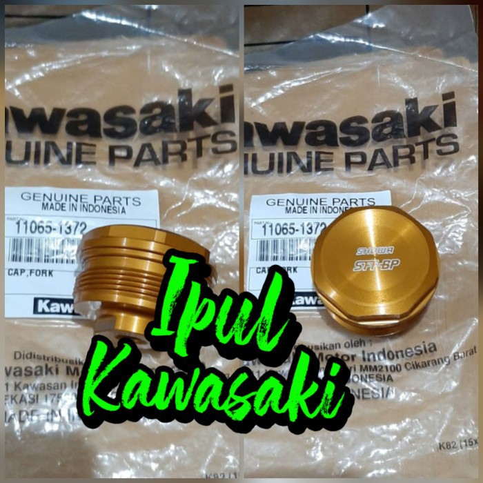 TUTUP BOTTOM SHOCK SHOK SOK ATAS KAWASAKI ZX25R ZX25 R ZX 25R GOLD ORIGINAL KAWASAKI