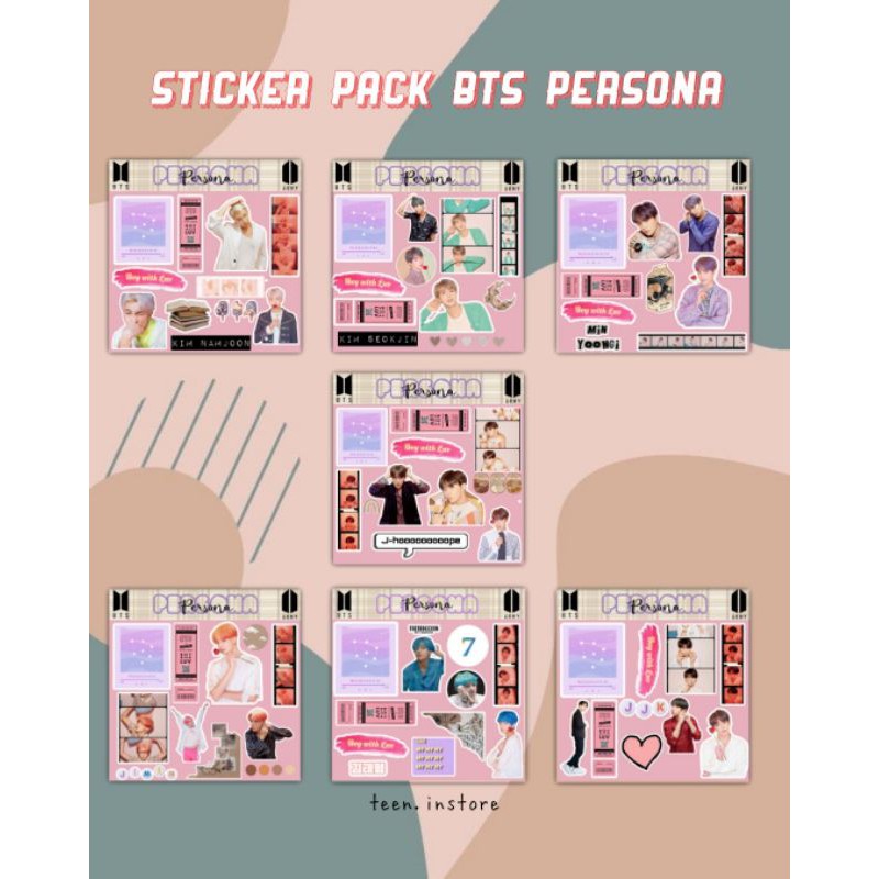 

[BISA COD] Sticker KPOP BTS Persona Ready Stock