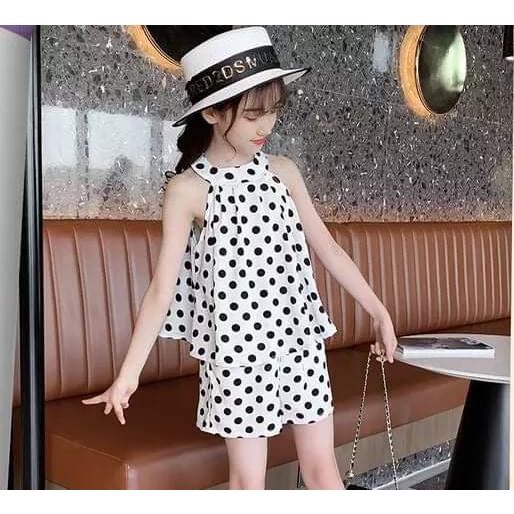 Setelan Anak Perempuan Sexy Polkadot