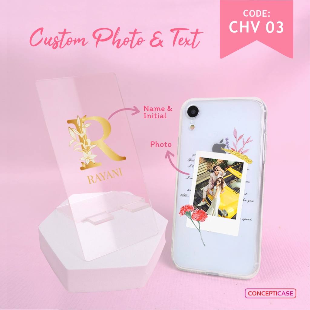 GIFT BOX VALENTINE / KADO VALENTINE / HAMPERS / PHONE HOLDER ACRYLIC &amp; CASE HANDPHONE CUSTOM