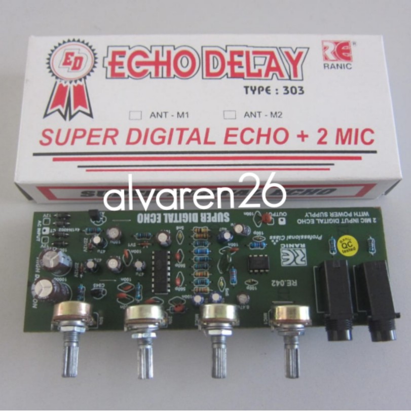 Kit Super Digital Echo Delay Plus 2 Mic