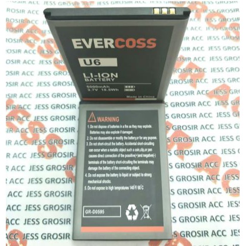 Battery Batre Baterai Double Power Evercoss U6 Xtreme 1 Plus