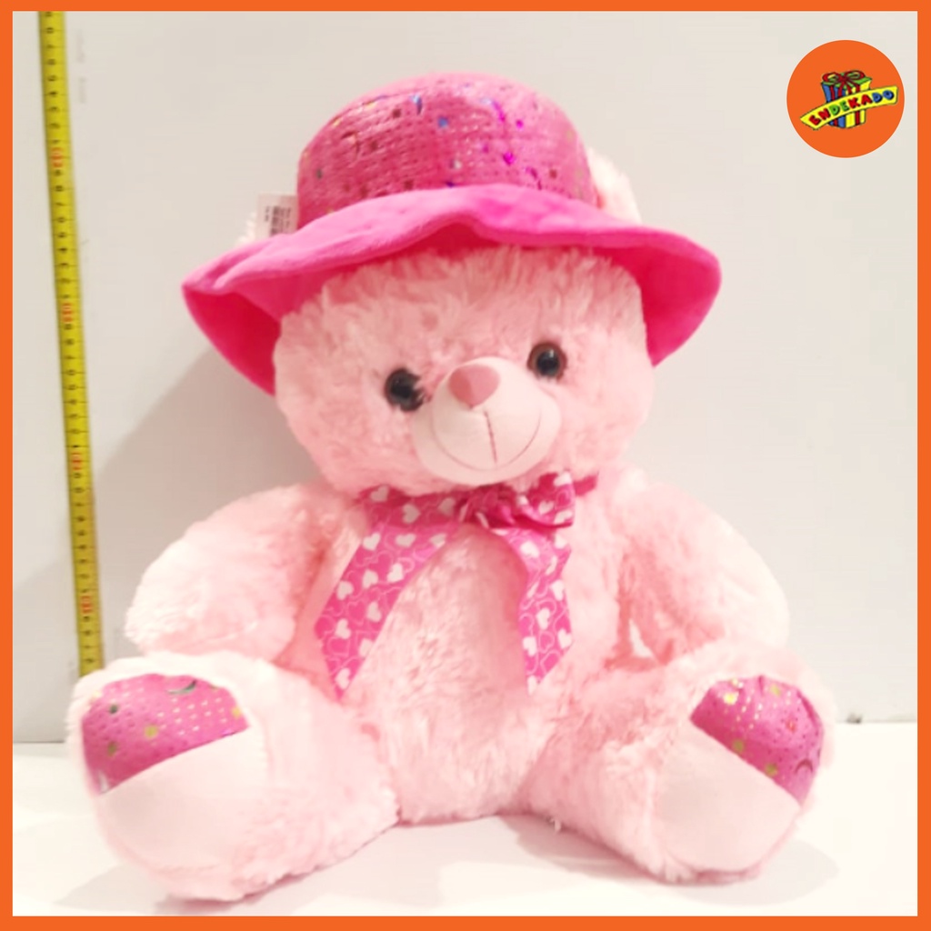 MAKASSAR! BONEKA BEAR TOPI PITA CN XL - Boneka Beruang