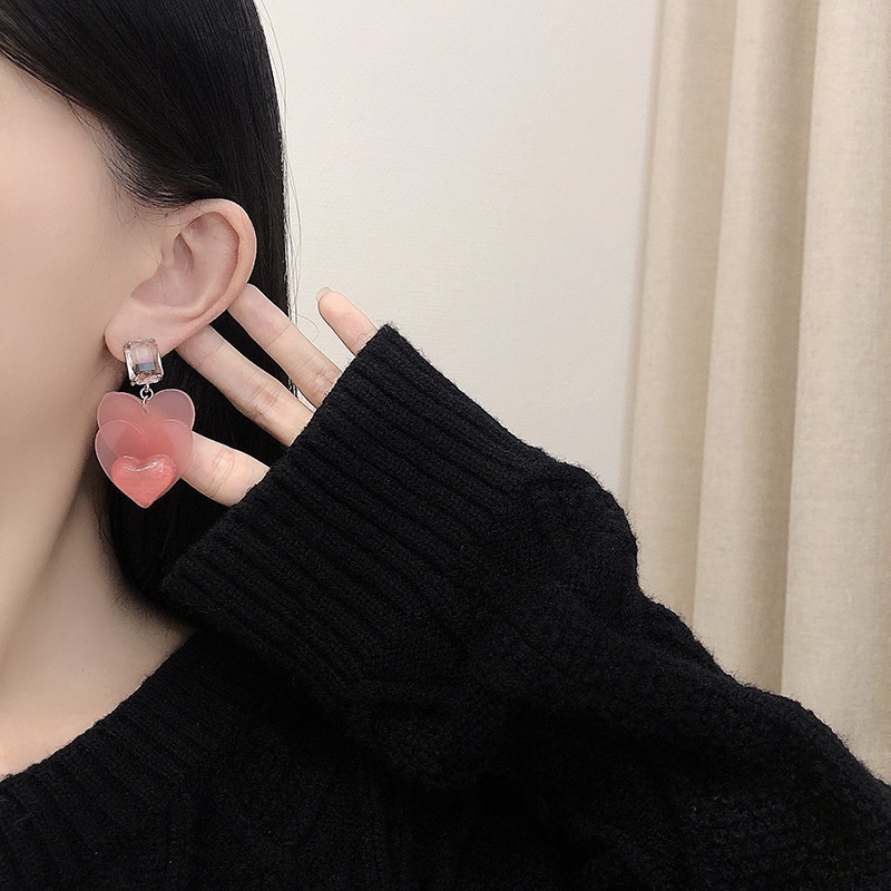 Anting Bentuk Kotak Gaya Korea