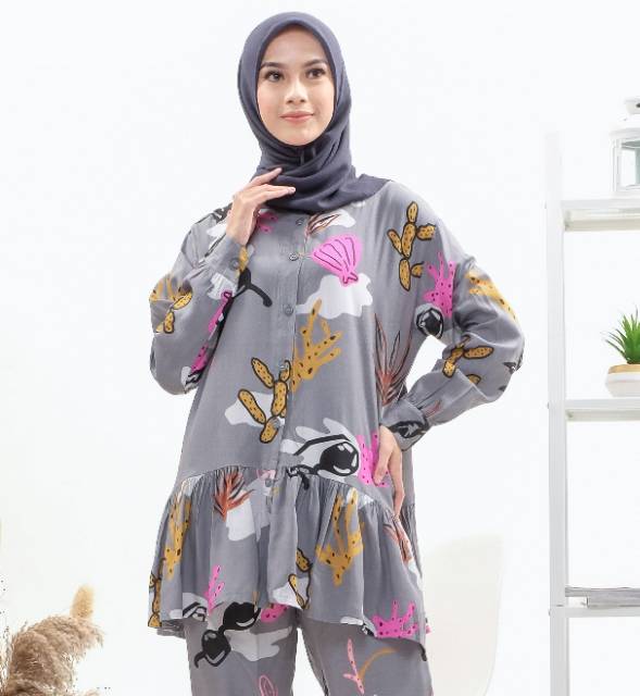 Karina Piama Set, DRESS MUSLIM, baju wanita, baju gamis, dress, gamis, Baju gamis, fashion wanita