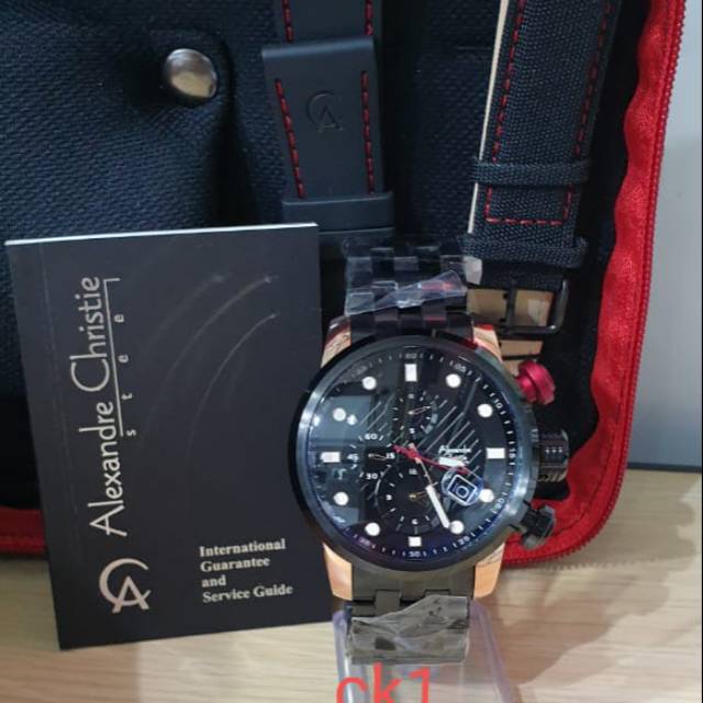 [Free Tali] Jam tangan pria Alexandre Christie AC6163MC 6163 ORIGINAL BERGARANSI RESMI