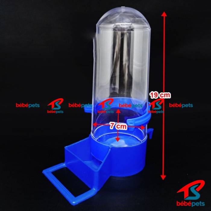 DISPENSER TABUNG JUMBO KEPALA LEBAR CEPUK WADAH PAKAN MINUM BURUNG