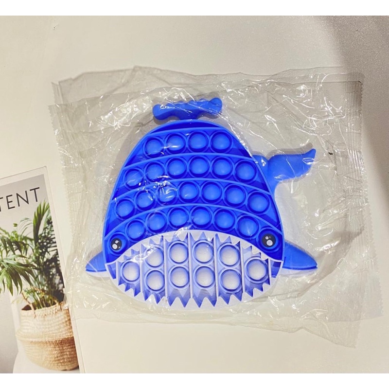 [FS] POP IT Fidget Toy mainan untuk penghilang stres pada anak Push bubble toy READY-Shark