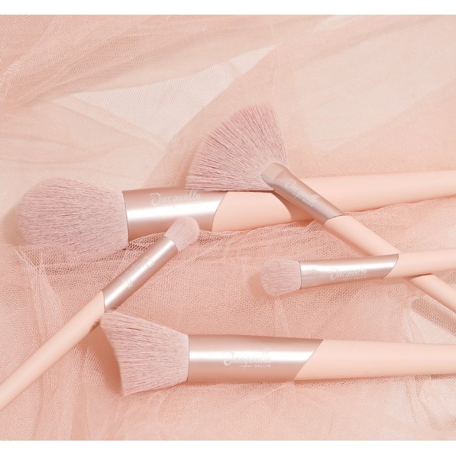 Jacquelle Premium Essential Vegan Brush Set 5ea