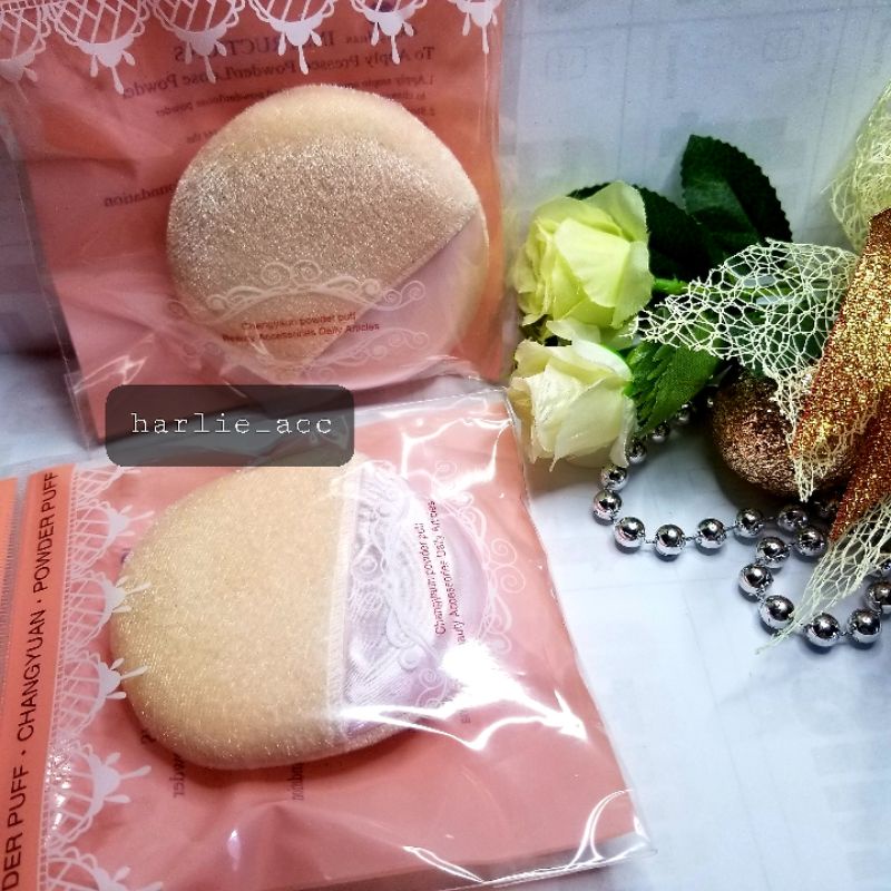 Sponge bedak tabur bulat D=7,5 cm/ spons bedak wajah/ puff powder cusion
